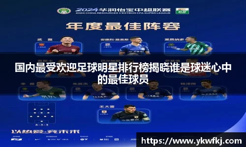 国内最受欢迎足球明星排行榜揭晓谁是球迷心中的最佳球员